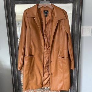 Faux Leather Urban Outfitters Coat